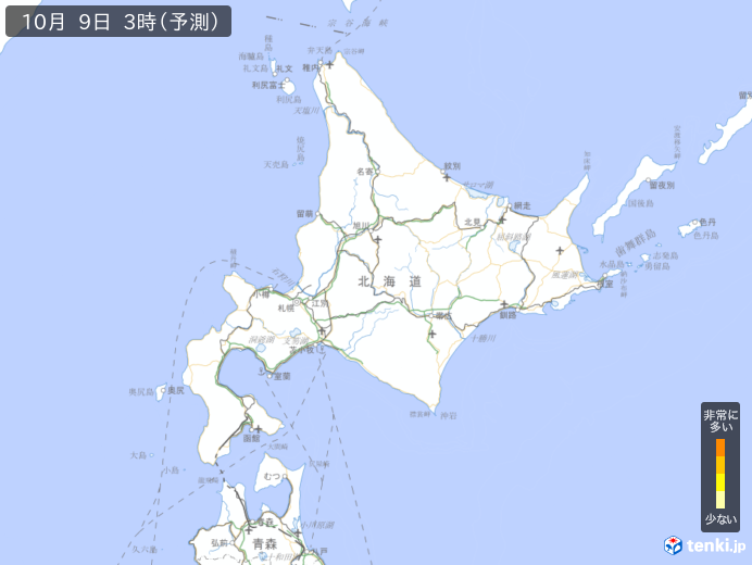 北海道地方の黄砂情報 日本気象協会 Tenki Jp